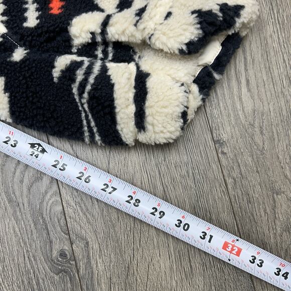 Free People Snow Bib Sz Medium Womens Black White Hit The Slopes Printed - Picture 6 of 15